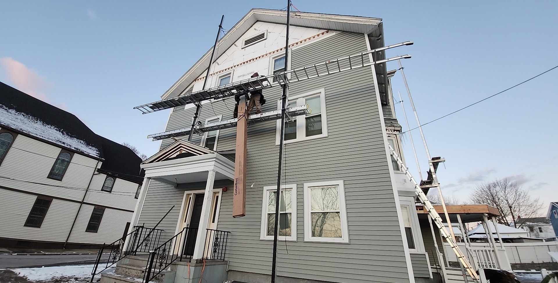 siding damage signs in canston James Hardie Siding Installation & Repair