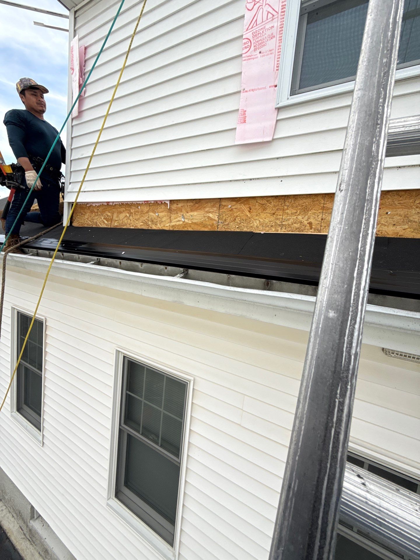 Professional siding installation by 757 Exteriors on a Smithfield Rhode Island home showing quality craftsmanship